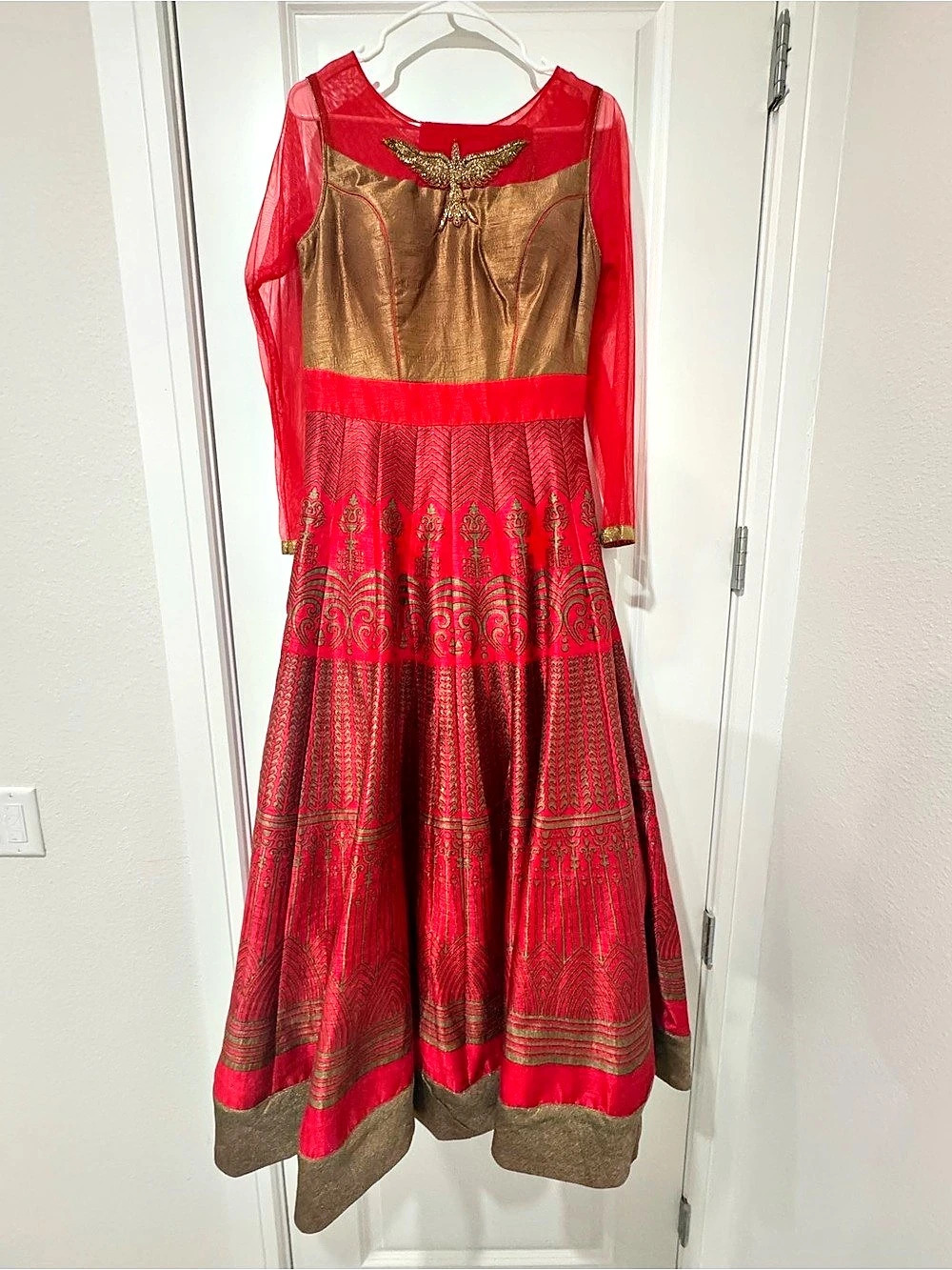 Red & Gold Formal Dress